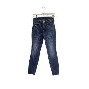 Lucky Brand Ava Mid Rise Skinny Jeans Dark Wash Denim Womens 4/27 Regular